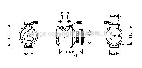 AVA QUALITY COOLING kompresorius, oro kondicionierius HDAK009